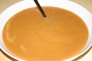 soupe à la courge et au marron