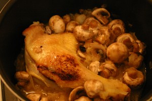 Cuisses de canard aux champignons