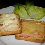 Croques jambon et poulet