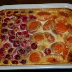 Clafoutis griottes abricots