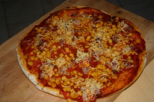 Pizza aux lardons